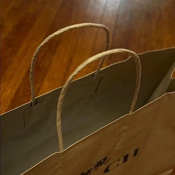 Coach Brown Paper Shopping Bag - Picture 7 of 9
